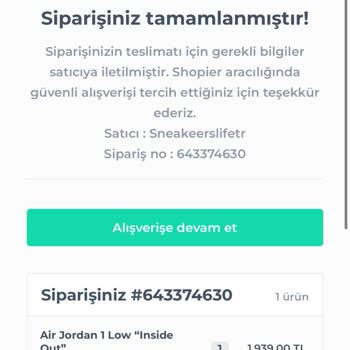 Sneakerslife.tr Snekaerslife.tr Güvenirsiz Firma.