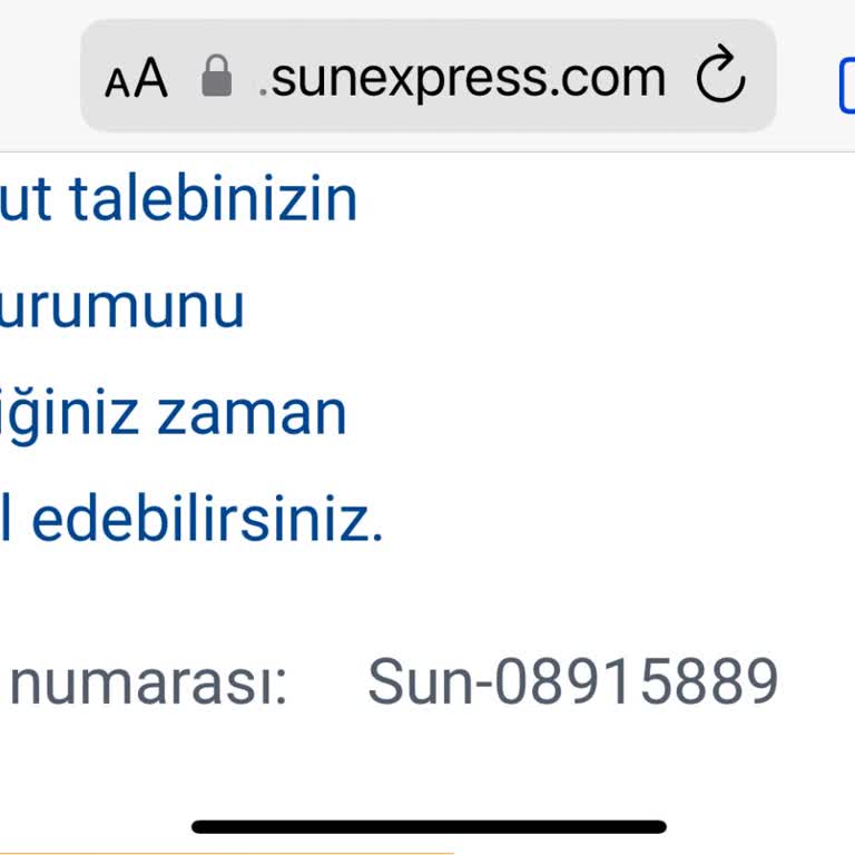 Sunexpress "şikayet Etmeme" Hattı Ve Servis Yapılmayan Yemek