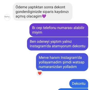 Ladyydesign Bymerveibuk Instagram Ürün Yollamadı Para İadesi Yapmadı.