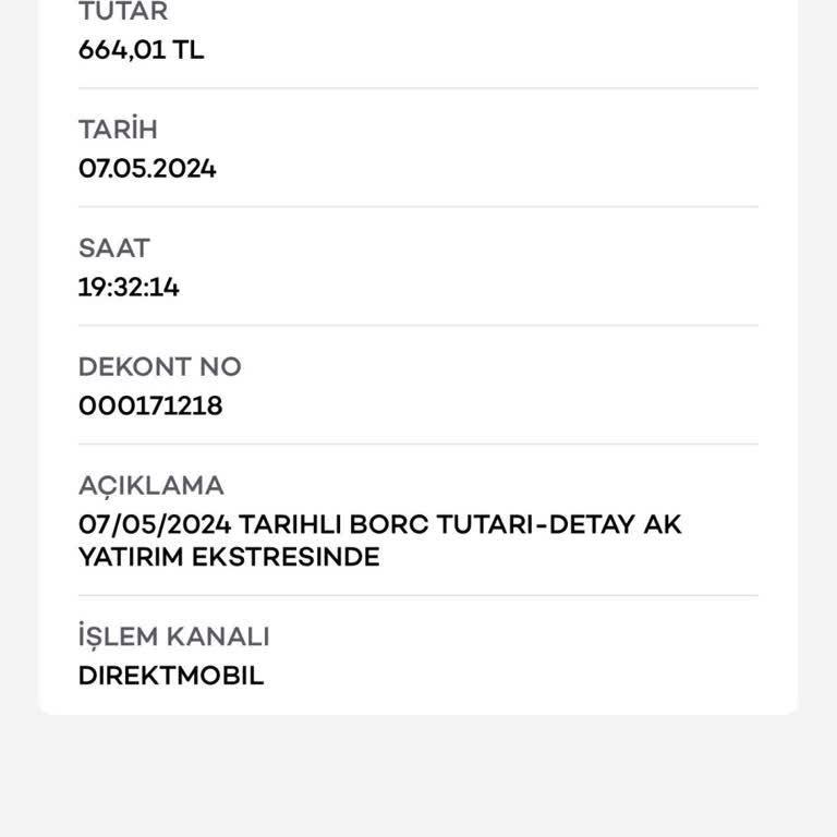 Ak Yatırım Borç Alacak İşlemleri