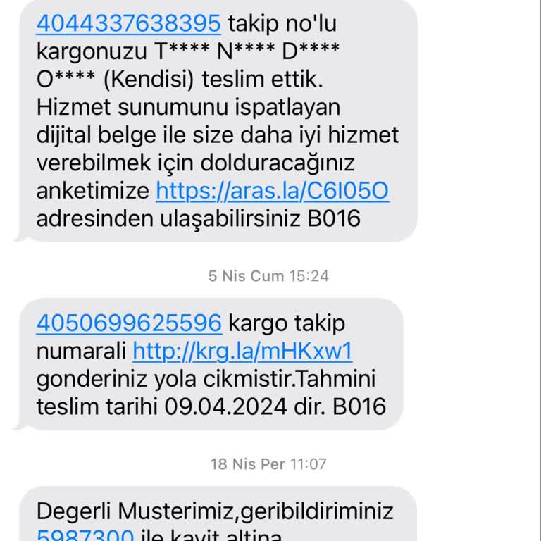 Aras Kargo Bayram Hediyesini Göndermedi