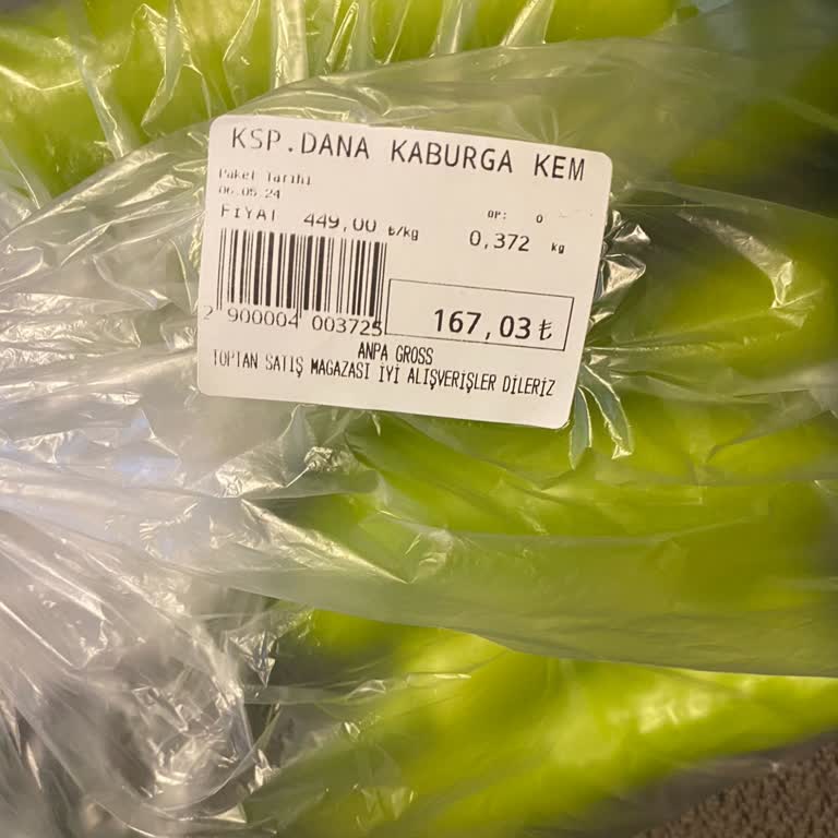 Anpa Gross Market Anpa Gross Biberi Kaburga Olarak Tartıyor