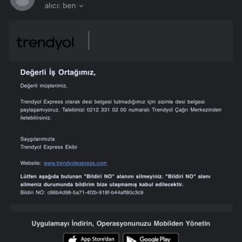 Trendyol Ücret İadesi Ve Kaybolan Ürün