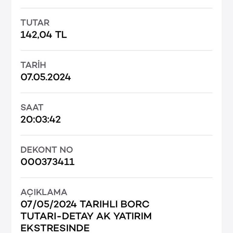 Ak Yatırım Borç İşlemleri Adı Altında Para Çekmiş