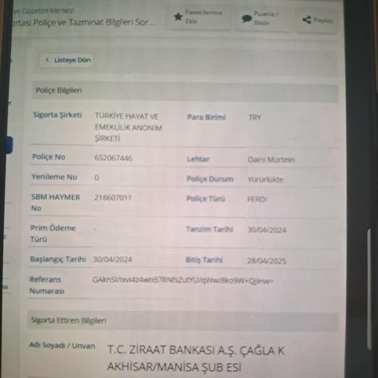 Ziraat Bankası Hayat Sigortası İptali