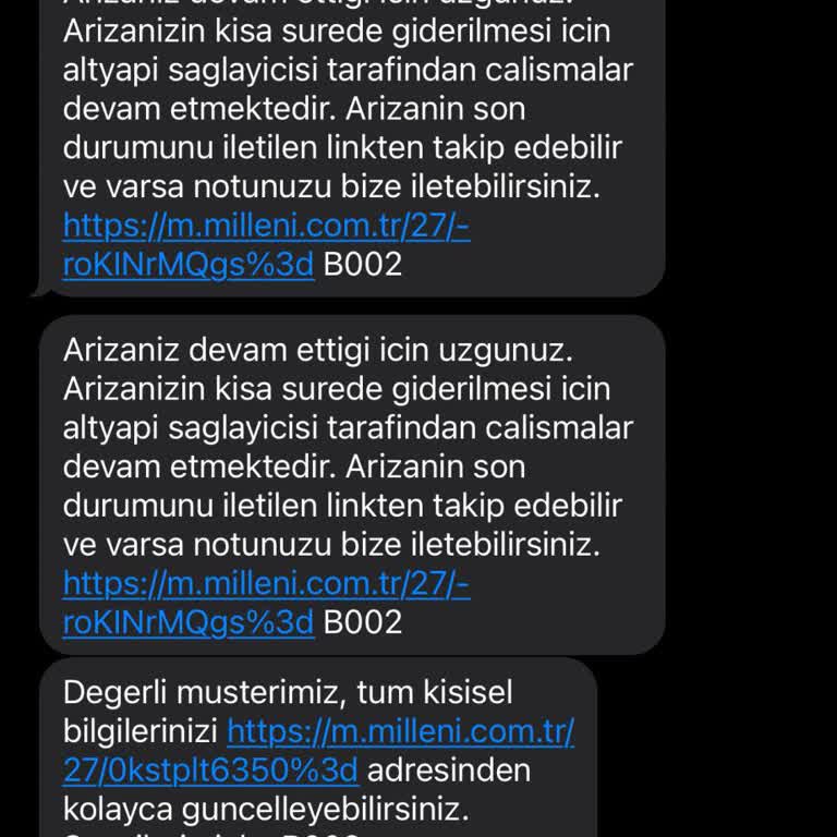 Millenicom Müşteri Temsilcisi Olmayan Firma!