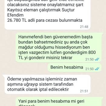 Evde Paketleme İşi Dolandırıcılığı Şikayeti