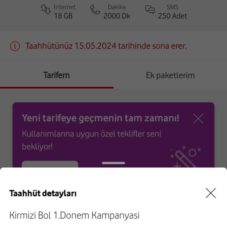 Vodafone Tarife Değişiklik Gerginliği