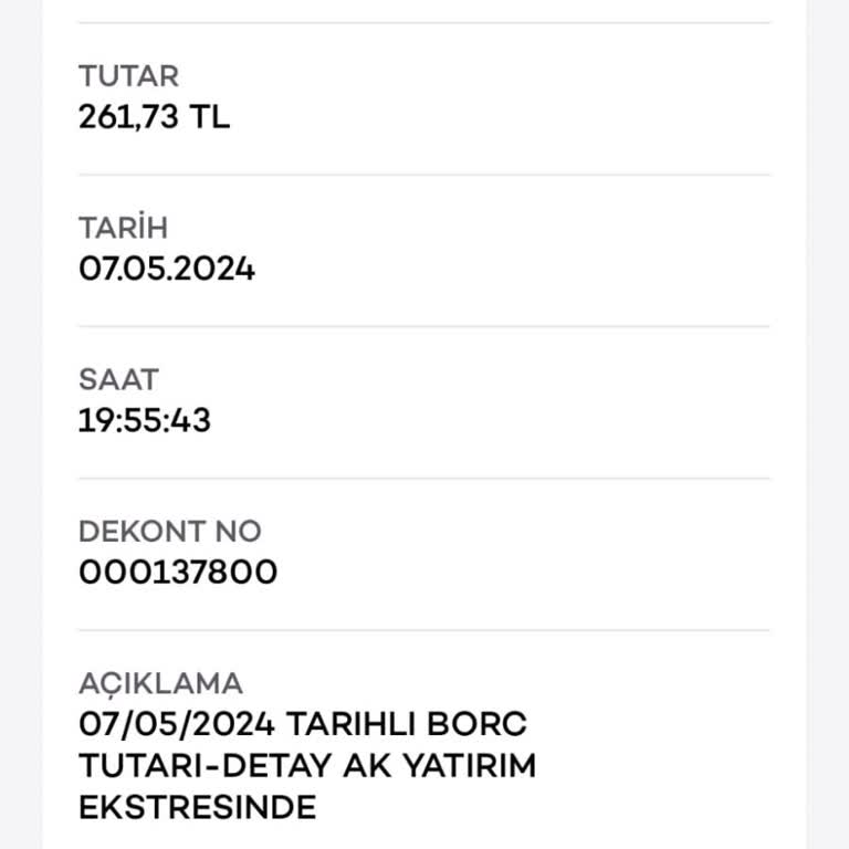 Ak Yatırım Halka Arzdan Sonra Ekstre Para Çekmesi