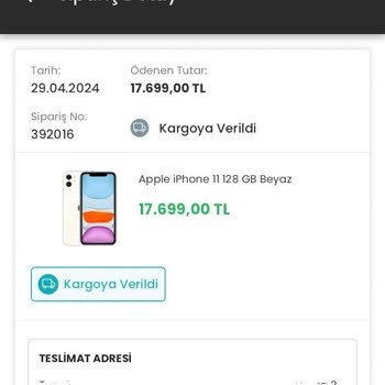 Easy Cep Yanlış Ve Kusurlu Ürün