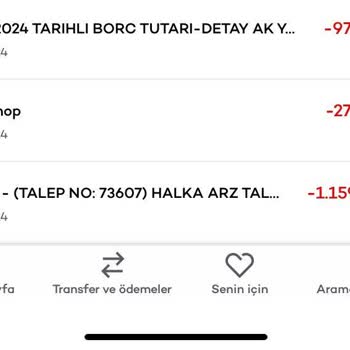 Ak Yatırım Akbank Borç İşlemleri Adı Altında Para Çekmiş