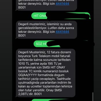 Türk Telekom Faturalı Hit Tarifesi
