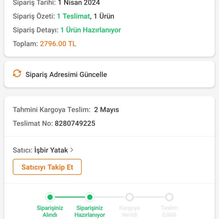 Trendyol Ürünüm Aylardır Gelmedi