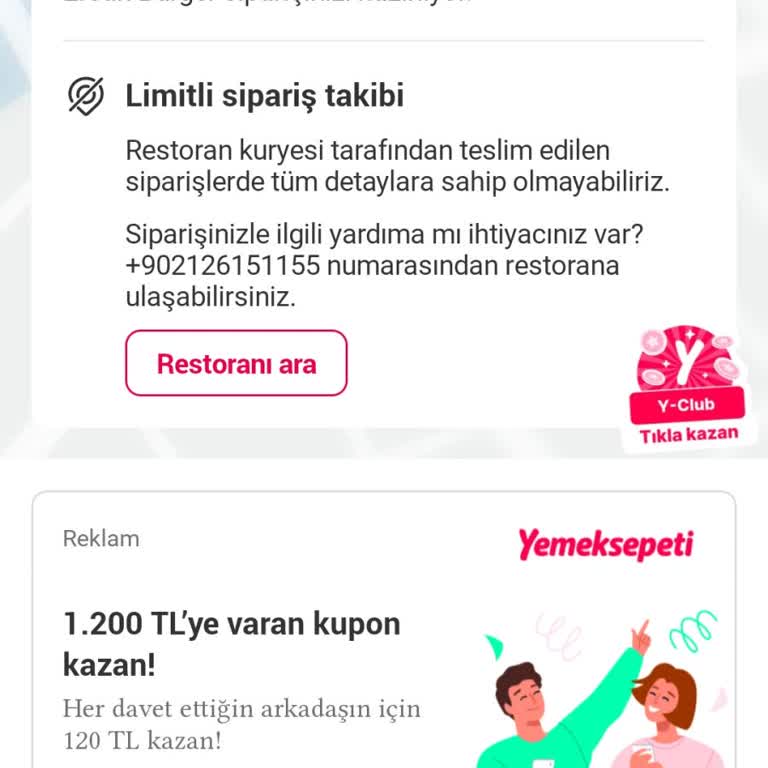 Ercan Burger Geciken Siparişin İptal Sorunu