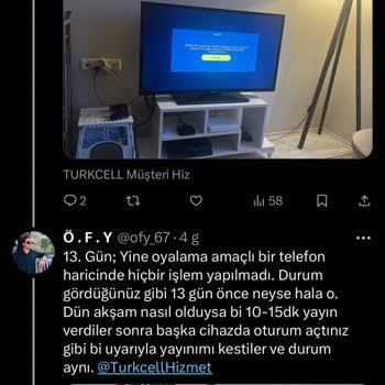 17 Gündür TV+ Yayın Vermiyor Turkcell Konuyla İlgilenmiyor Çözen Yok