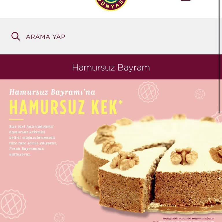 Kahve Dünyası Hamursuz Kekle Saflarını Belli Ettiler!