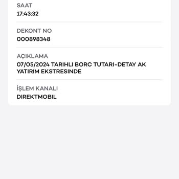 Ak Yatırım Bilgi Dışı İşlem