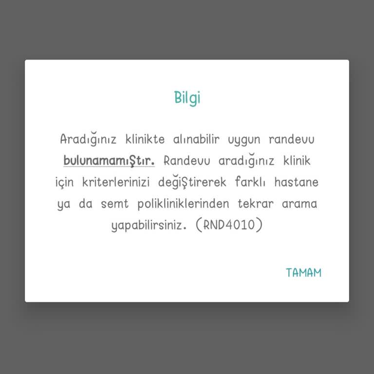 Sağlık Bakanlığı Cildiyeden Randevu Alamıyoruz!