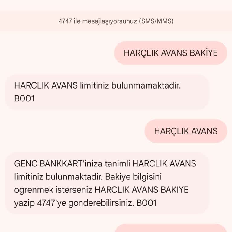 Ziraat Bankası Harçlık Avans Hatası
