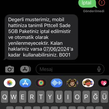 Pttcell Paket İptali Sonrası Para İadesi