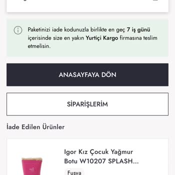 Boyner İade Ettiğim Ürünün Ücretini Ödemiyor