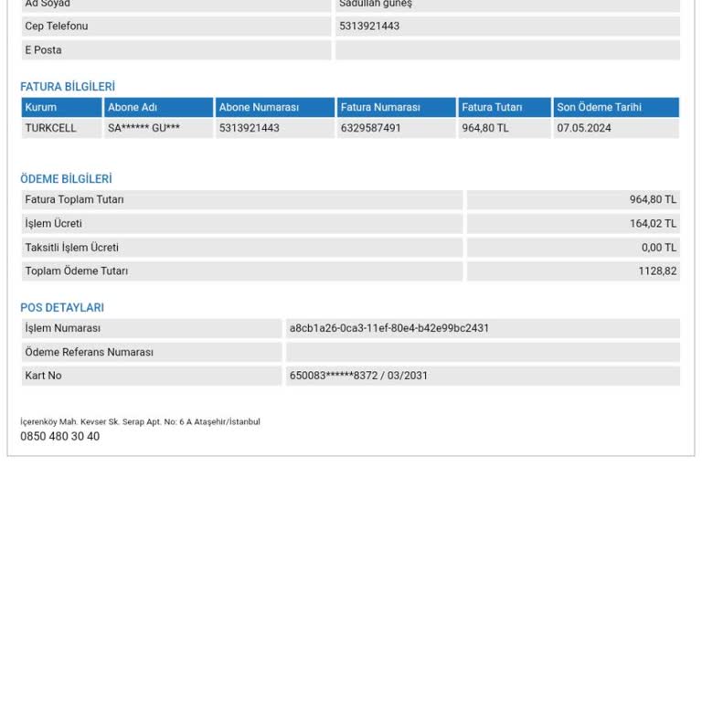 Sonfaturaodeme.com Fatura Ödeme Şikayeti