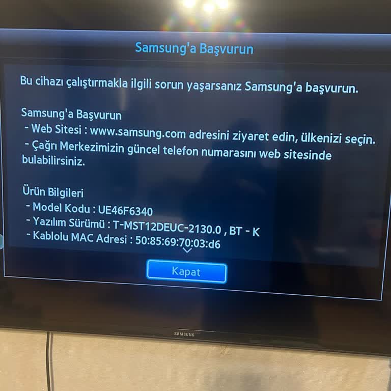 Samsung UE46F6340 Cihazda Netflix Artık Kullanılamıyor