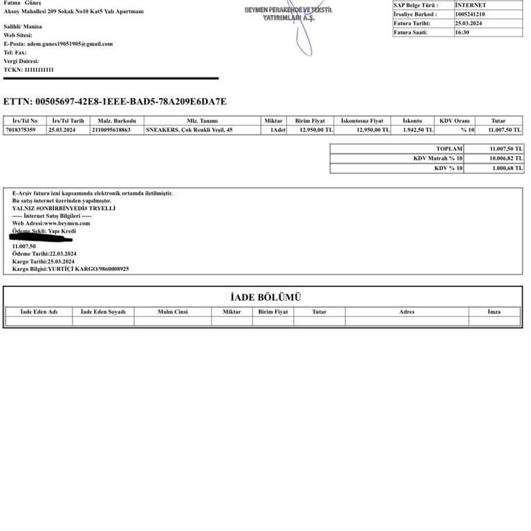 Beymen'den Asla Ürün Elime Ulaşmıyor Para İadesi De Yapmıyorlar