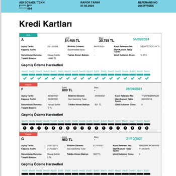 Findeks Yakın Alınma Tarihi