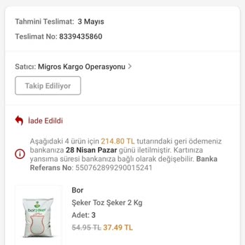 Trendyol İndirimli Şeker Alışverişlerimde Yaşanan Kargolama Sorunları