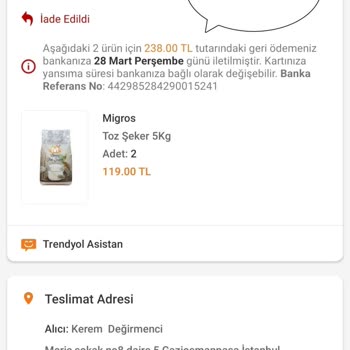 Trendyol İndirimli Şeker Alışverişlerimde Yaşanan Kargolama Sorunları