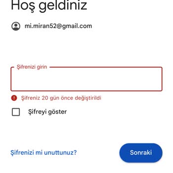 Gmail Numara Değişikliği Yapmak İstiyorum