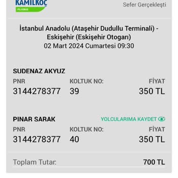 Obilet Bilet Almadan Para Kesti