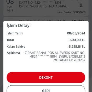 Obilet Bilet Almadan Para Kesti