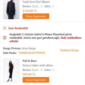 Pull And Bear Ürün Paketten Çıkmadığını Söylüyor