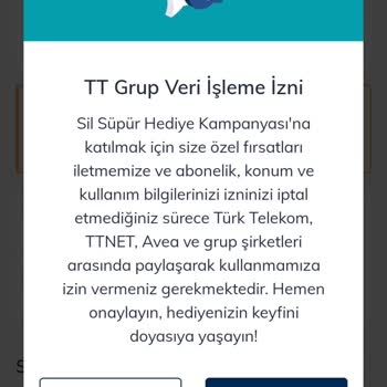 Türk Telekom Hediye İnternet Kullanımı Ve Sil Süpür İşlemi Şikayeti