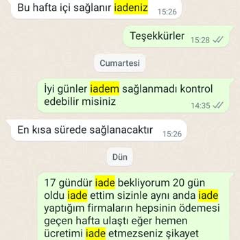 Allmiss Giyim İade Yalanı - Müşteriyi Oyalayıp İade Yapmıyorlar