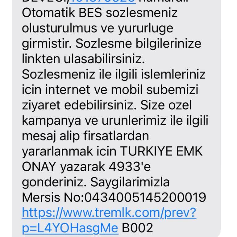 Türkiye Hayat Emeklilik Türkiye EMK Besi İptal Et!