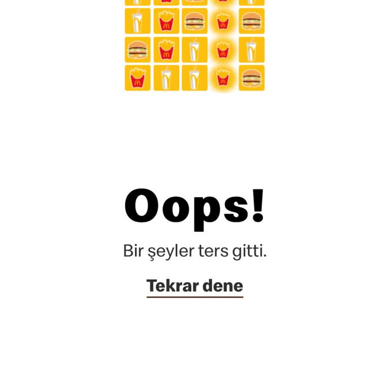 McDonald's Burger Crush Ödül Vermiyor
