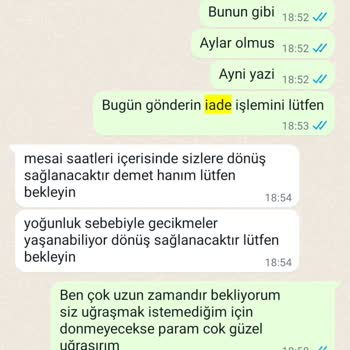 Tüketici Hakları Derneği 4 Aydır İade Bekleyişim