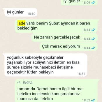 Tüketici Hakları Derneği 4 Aydır İade Bekleyişim