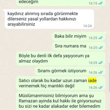 Tüketici Hakları Derneği 4 Aydır İade Bekleyişim