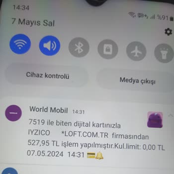 Loft Olmayan Siparişin Ücretini K. Kartımdan Çektiler