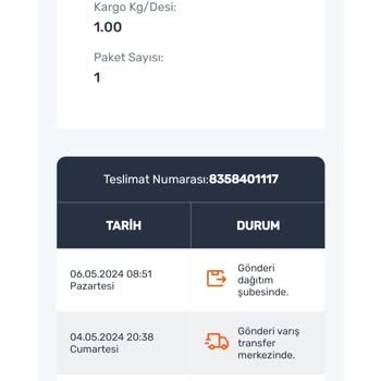 PTT Kargo Kargom Dağıtıma Çıkmıyor
