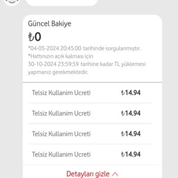 Vodafone Telsiz Kullanım Ücreti Borcu Düşmedi!