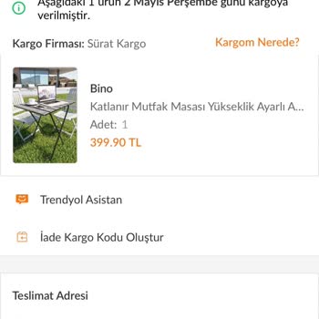 Bino Home Garden Siparişi İptal Etti Para İadesi Yapmadı Ve Bilgi Yok