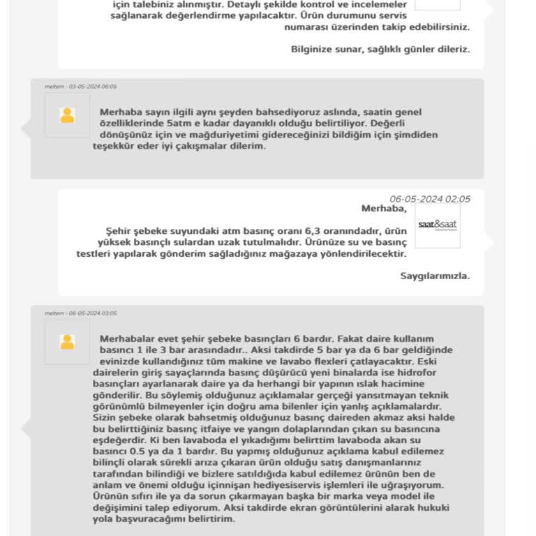 Saat & Saat (vadi İstanbul) Mağduriyet