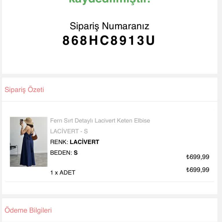 Oykuwear Elbise Teslim Edilmedi