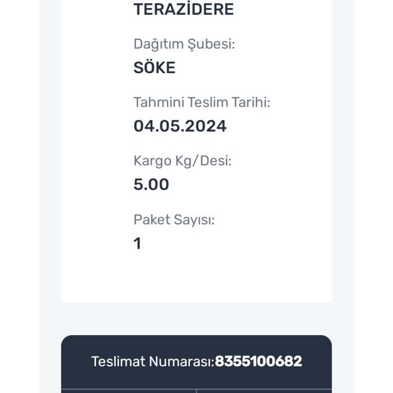 Aras Kargo Kargo 1 Haftadır Hareket Etmiyor