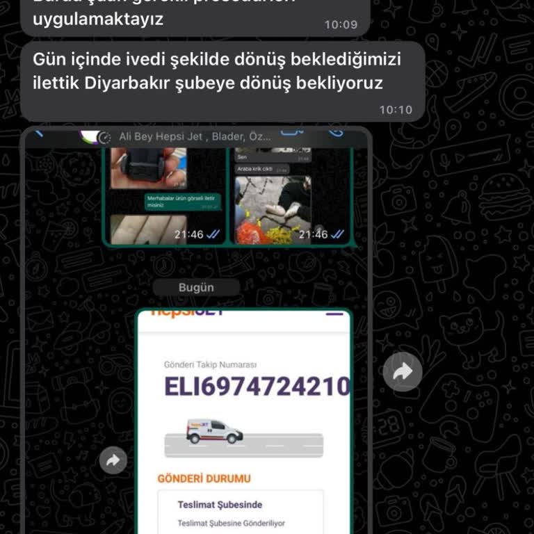 hepsiJET Teslim Edilmeyen Ürün